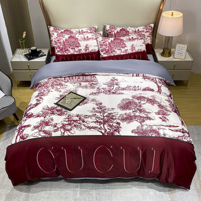 100% Polyester Kissenhülle Decke Deckel Set Luxus Bettwäsche Set für Erwachsene Zuhause Bettdeckel
