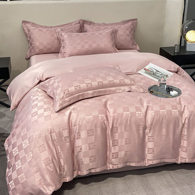 Luxus Bettwäsche für leichte Luxus Satin Jacquard 4-teiliges Bettwäsche Set