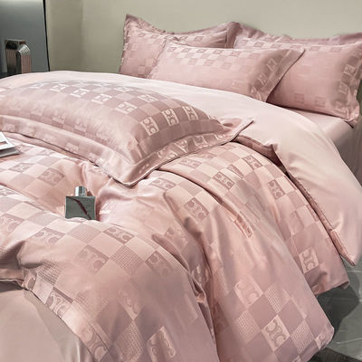 Luxus Bettwäsche für leichte Luxus Satin Jacquard 4-teiliges Bettwäsche Set