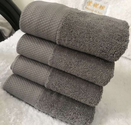 Weiches Absorptionskaffee Verdicktes Haushaltszeug Baby Baumwolle Große Handtuch 70*140cm Rechteck Grau Hotel Badehandtuch
