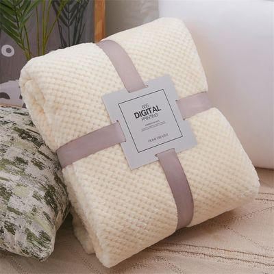 All-Season Custom Solid Quadrat Flannel Decke 300GSM Korallenfleece Sofa Werfen Decke