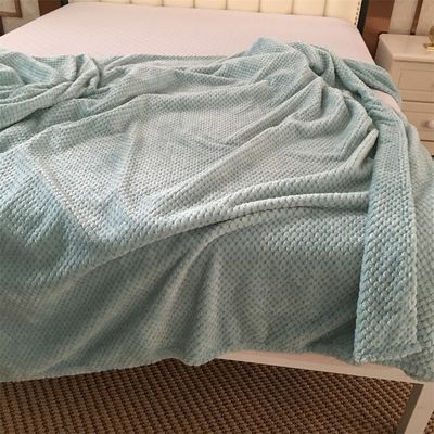All-Season Custom Solid Quadrat Flannel Decke 300GSM Korallenfleece Sofa Werfen Decke
