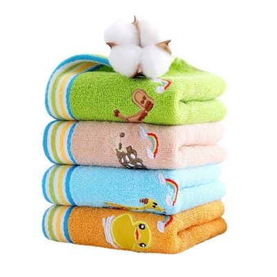 100% Baumwolle Kinderhandtuch mit hoher Absorptionsfähigkeit und auffälligem Zeichentrickmuster