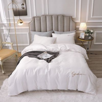 Customized 60er Jahre Long Staple Baumwolle Weich Luxus Decke Cover Set Komfortable Sets Bettwäsche