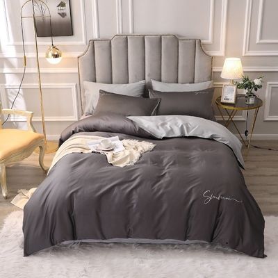 Customized 60er Jahre Long Staple Baumwolle Weich Luxus Decke Cover Set Komfortable Sets Bettwäsche