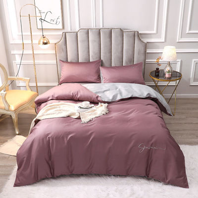 Customized 60er Jahre Long Staple Baumwolle Weich Luxus Decke Cover Set Komfortable Sets Bettwäsche