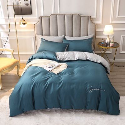 Customized 60er Jahre Long Staple Baumwolle Weich Luxus Decke Cover Set Komfortable Sets Bettwäsche