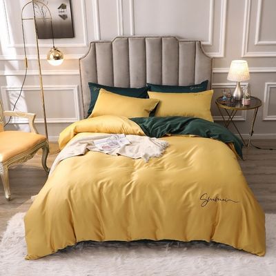 Customized 60er Jahre Long Staple Baumwolle Weich Luxus Decke Cover Set Komfortable Sets Bettwäsche