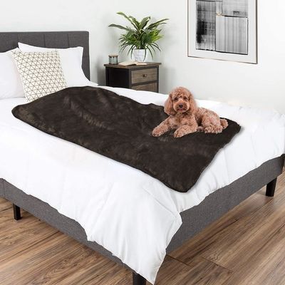 Populär Gewirkt 100% Polyester Französisch Fleece Sherpa Haustierdecke für Sofa Katzenhütte