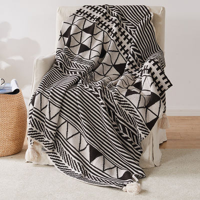 Sommer Boho Throw Decken Set kostenlose Probe für weiche und große Strick Reisen