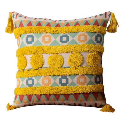 Bohemian Pattern Tassel Kissen Deckel für dekorative Kissenhülle
