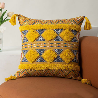 Bohemian Pattern Tassel Kissen Deckel für dekorative Kissenhülle