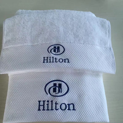 100% Baumwollgewebe Feste Farbe Custom Logo Badetücher Set für Luxus Hotel Bad
