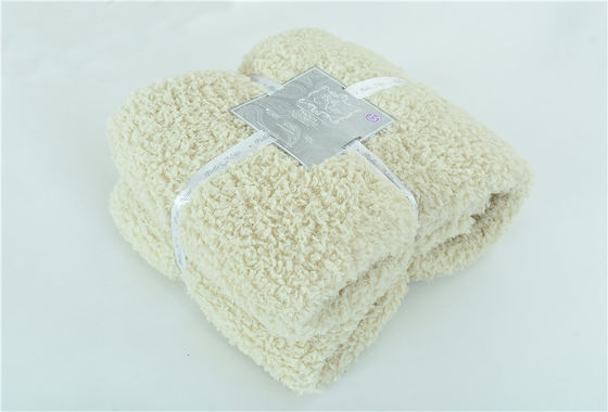 Schnell trockene, kundenspezifische Sherpa-Fleece-Decke, gestrickte Polyester-Sofa, Wolldecken für Haushaltsgeräte