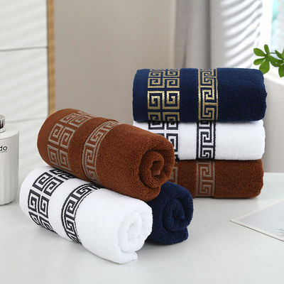 Luxus-Hotel-Bräderie Custom Dicke Super Weich Bad 100% Baumwolle Handtuch-Sets