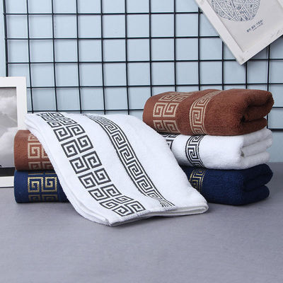 Luxus-Hotel-Bräderie Custom Dicke Super Weich Bad 100% Baumwolle Handtuch-Sets