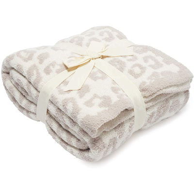Baumwoll Custom Decke Muster Druck Leopard Druck Gemütliche Hand Fühlen Weich werfen Decke