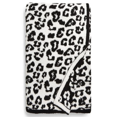 Hausgerät Komfortable Strickdecke mit Leopard Zebra Druck in 22 Farben