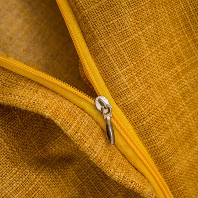 Einfache Massivfarben Leinen-Baumwollkissenhülle für Heimkissen in Vintage-Stil