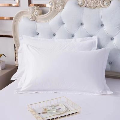 Hotel-Bettwäsche-Kollektion mit luxuriösem weißen Baumwoll-Satin-Kissenkoffer