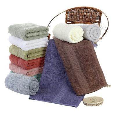 34*74CM Custom Baumwoll-Gesichtshandtuch für Hotel Home Spa Jacquard Absorptionsbadhandtuch Set