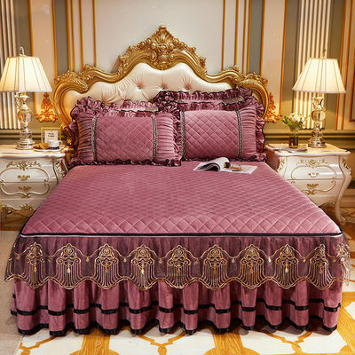 Luxuriöses besticktes Bettwäsche-Set 4 Stück Bettdecke-Slip-Set mit 133x72 Stoffdichte