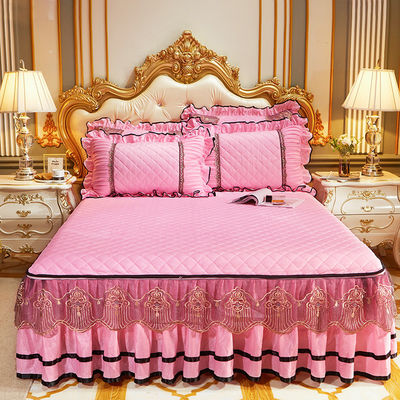 Luxuriöses besticktes Bettwäsche-Set 4 Stück Bettdecke-Slip-Set mit 133x72 Stoffdichte