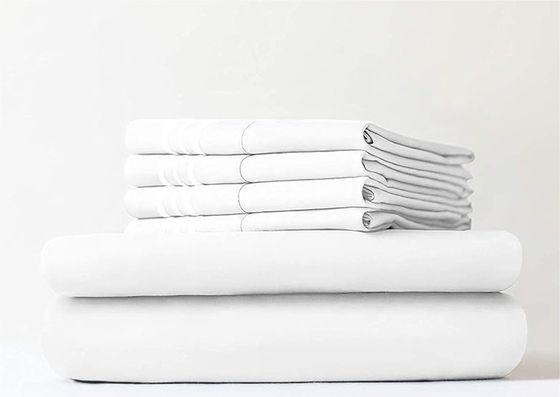 400TC Baumwolle Polyester Hotel Bettwäsche Set für Hochzeit Vierteils-Kit Anforderungen