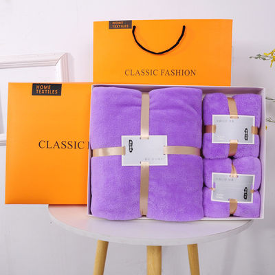 Luxus-Badetuch-Sets aus Mikrofiber für Erwachsene Luxus-Hotel-Geschenk-Box inklusive