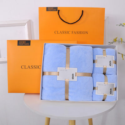 Luxus-Badetuch-Sets aus Mikrofiber für Erwachsene Luxus-Hotel-Geschenk-Box inklusive