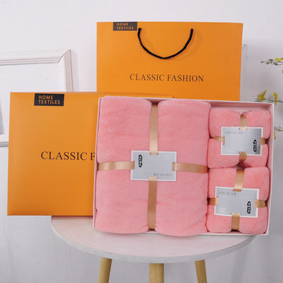 Luxus-Badetuch-Sets aus Mikrofiber für Erwachsene Luxus-Hotel-Geschenk-Box inklusive