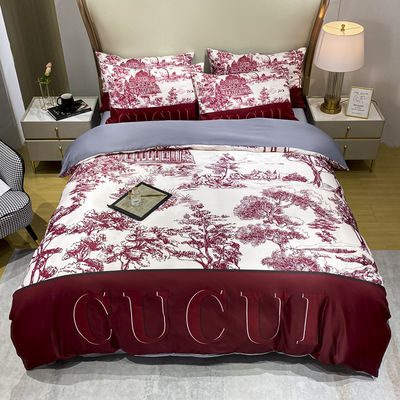 Grade A Sand 100% Polyester 3D gedruckt King Size Luxus Bettwäsche Set für Bettbedeckung