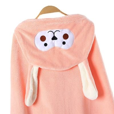 Bild-perfekt Baby Dusche Handtuch und Hut Set Jacquard Korallen Samt für Weichheit
