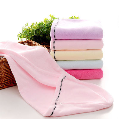Home Custom Logo Haar Handtuch Mikrofiber schnell trocknen Haare Trocknen Handtuch Wrap Turban