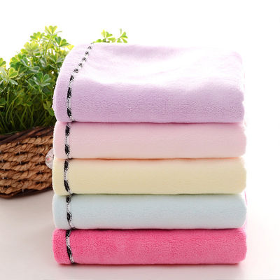 Home Custom Logo Haar Handtuch Mikrofiber schnell trocknen Haare Trocknen Handtuch Wrap Turban