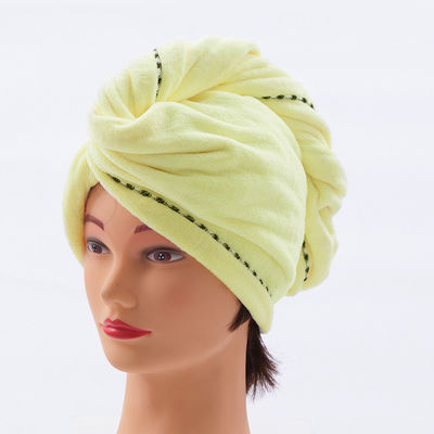Home Custom Logo Haar Handtuch Mikrofiber schnell trocknen Haare Trocknen Handtuch Wrap Turban