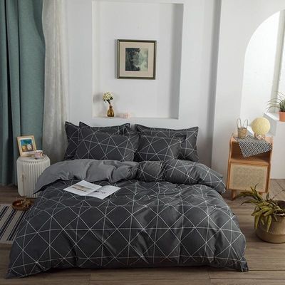 Polyester Stoff 4 Stück Bettwäsche Set für 1,2m Bett Weiß Fünf-Sterne Hotel Bettwäsche