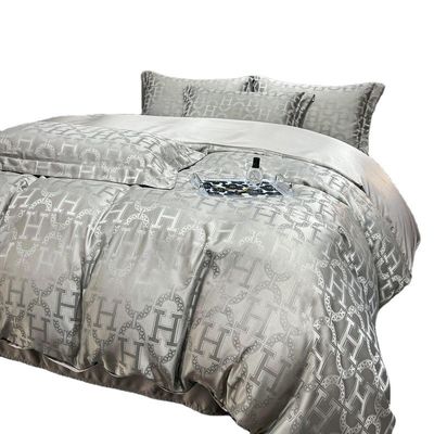 40 Stoffzahlen Leicht Luxus Satin Jacquard Vierstück-Bettwäsche Set für Landmärkte