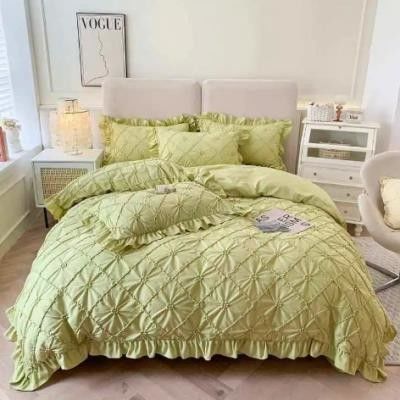 100% Baumwolle Weichbettwäsche mit passendem Vorhang und Quilt Luxus-ägyptische Baumwolle