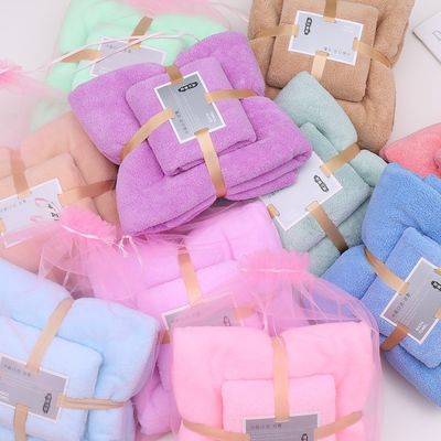 Neuheit Muster Mikrofiber Handtuch Set schnelles Trocknen und feste Farbe für eine schnelle Absorption