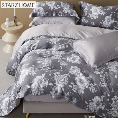Viskose und Baumwolle Füllung 100% Baumwolle Bettwäsche Set für luxuriöse Blumen Bettdecke