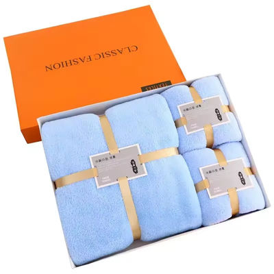 Weiches und absorbierendes Haus Hotel Spa Badetuch Set Geschenk in dickem Korallenfleece Mikrofiber