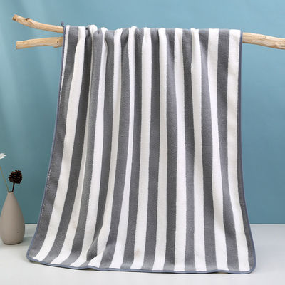 Verdicktes Korallen-Velvet-Strandhandtuch 32*32cm/ 35*75cm/ 70*140cm/ Custom für Hotelgäste