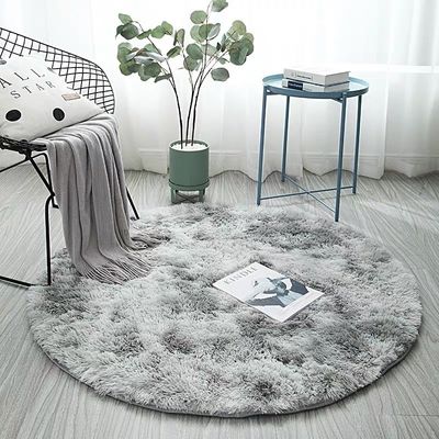 Zuhause Soft Circle Teppiche für Kinder Mädchen Teenager Zimmer Wohnzimmer Tier Druckmuster