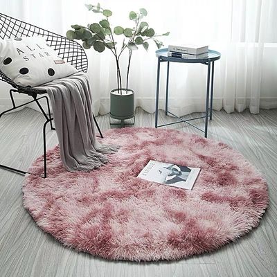 Zuhause Soft Circle Teppiche für Kinder Mädchen Teenager Zimmer Wohnzimmer Tier Druckmuster