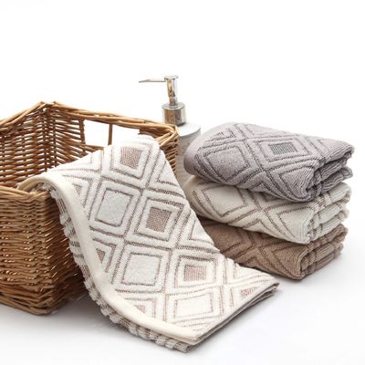 Verdicktes und absorbierendes 100% reines Baumwollgesichtshandtuch 34*74cm für Haushalte
