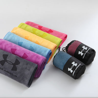 30*110cm Custom Logo Gym Handtuch aus Mikrofaser Schweiß absorbierend und schnell trocknend