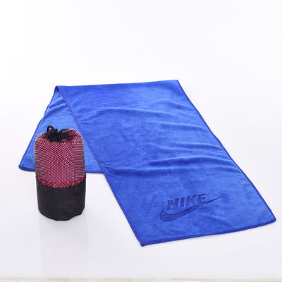 30*110cm Custom Logo Gym Handtuch aus Mikrofaser Schweiß absorbierend und schnell trocknend