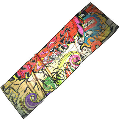 Trendy gedruckte Sporthandtücher mit schnellem Kühl-Eis-Logo und 0,1 Jacquard-Gewebe