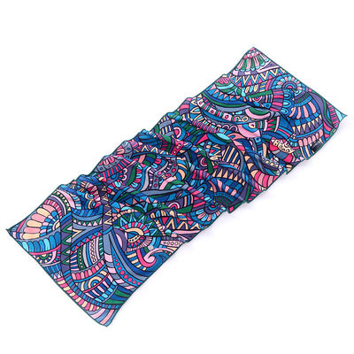 Trendy gedruckte Sporthandtücher mit schnellem Kühl-Eis-Logo und 0,1 Jacquard-Gewebe